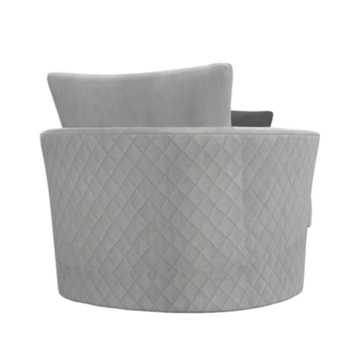 Lucy Fabric Swivel Chair - Choice Of Colours - The Furniture Mega Store