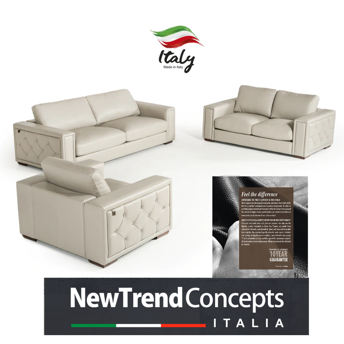 Seo Luxury Italian Leather Sofa Collection - Choice Of Sizes & Leathers - The Furniture Mega Store 