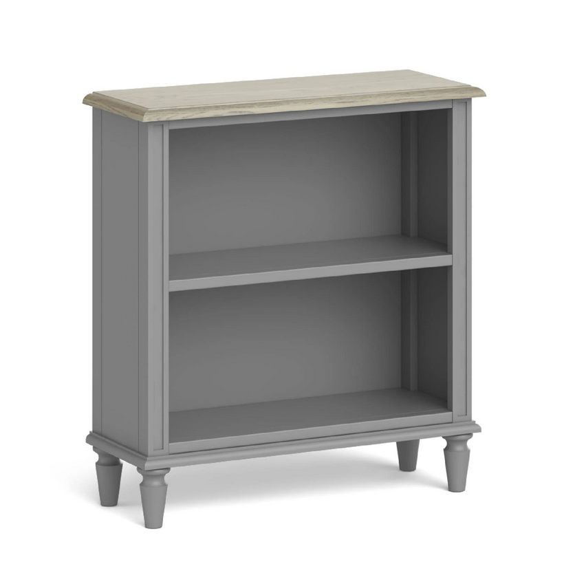 Marseille Grey Painted Small Bookcase - The Furniture Mega Store 