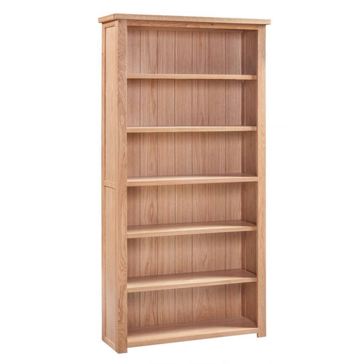 Romsey Solid Oak Large Bookcase - The Furniture Mega Store 
