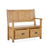 Sailsbury Solid Oak Monks Bench - 110cm - The Furniture Mega Store 