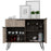 New York Smoked Oak-Bleached Grey Collection 2 Door 1 Drawer Sideboard - The Furniture Mega Store 