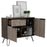 New York Smoked Oak-Bleached Grey Collection 2 Door 1 Drawer Sideboard - The Furniture Mega Store 
