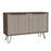 New York Smoked Oak-Bleached Grey Collection Large 4 Door Sideboard - The Furniture Mega Store 