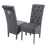 Sofia Velvet & Chrome Leg Lion Knocker Back Dining Chairs - Set Of 2 - Choice Of Colours - The Furniture Mega Store 