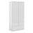 Naiah Wardrobe 2 doors + 1 drawer White High Gloss - The Furniture Mega Store 