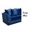 Deluxe Corner Velvet L Shaped Sofa - Choice Of Colours - The Furniture Mega Store 