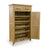 Opus Solid Oak Shoe Cupboard - The Furniture Mega Store 