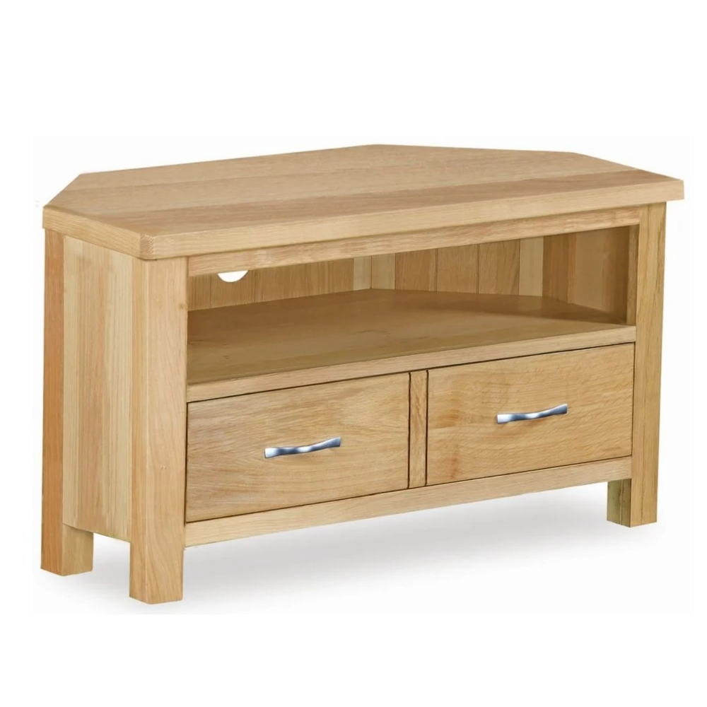 Light oak corner tv stand deals