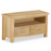 Bevel Natural Solid Oak Small TV Cabinet - The Furniture Mega Store 