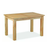 Bevel Natural Solid Oak Extendable Dining Table - 120cm - 165cm - The Furniture Mega Store 