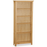 Bevel Natural Solid Oak Large Bookcase - The Furniture Mega Store 