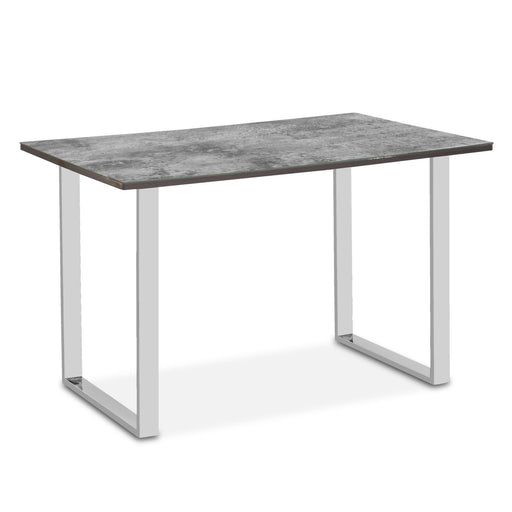 Oko Grey Stone Dining Table 120cm & 4 Matching Dining Chairs - Set - The Furniture Mega Store 