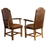 Chancellor Vintage Leather Carver Dining Chair - Choice Of Leathers & Wood Finish - The Furniture Mega Store 