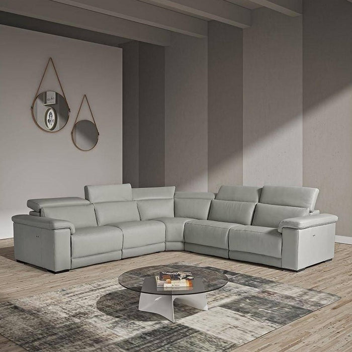 Palinuro Italian Leather Power Recliner Sofa Collection - The Furniture Mega Store 