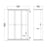 Parisian 3 Door Triple Wardrobe in White - The Furniture Mega Store 