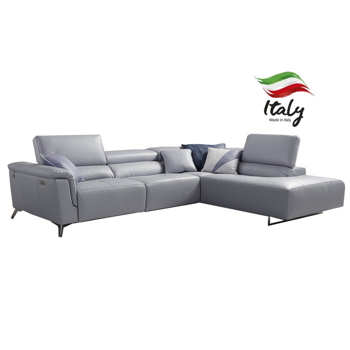 Birdy Italian Leather Power Recliner Corner Sofa - Various Options - The Furniture Mega Store 