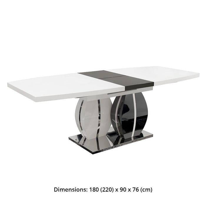 Mono Extendable Dining Table - 180cm To 220cm - The Furniture Mega Store 