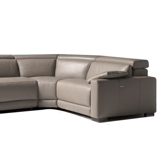Eridano Italian Leather Modular Corner Sofa Collection - Choice Of Sizes & Standard Or Power Recliner - The Furniture Mega Store 