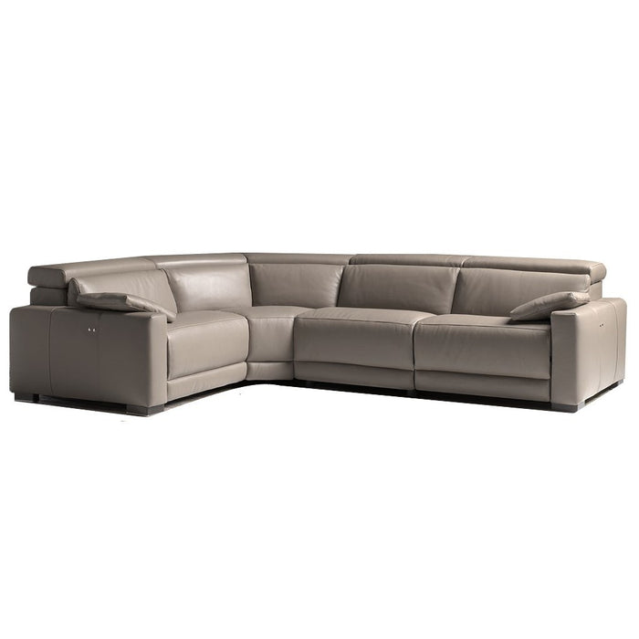 Eridano Italian Leather Modular Corner Sofa Collection - Choice Of Sizes & Standard Or Power Recliner - The Furniture Mega Store 