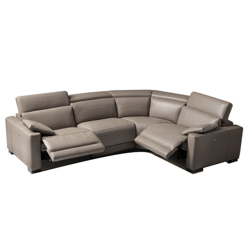 Eridano Italian Leather Modular Corner Sofa Collection - Choice Of Sizes & Standard Or Power Recliner - The Furniture Mega Store 