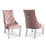 Cheshire Knocker Back Velvet Dining Chairs - Set Of 2 - Blush Pink - The Furniture Mega Store 