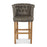 Parker Vintage Leather Buttoned Bar Stool - Choice Of Leathers & Legs - The Furniture Mega Store 