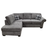 Cora Corner Chaise End Sofa - Choice Of Fabrics - The Furniture Mega Store 