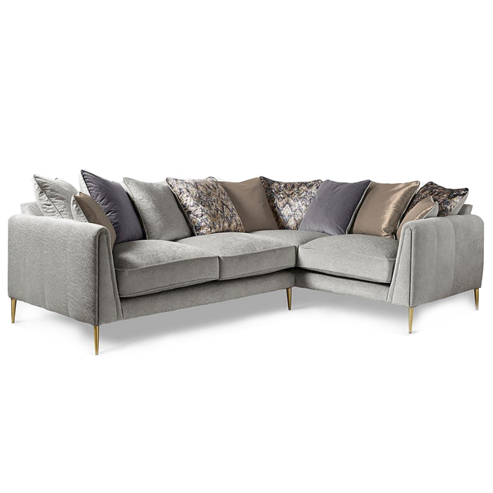 Harlow Fabric Corner Sofa - Choice Of Fabrics & Feet - The Furniture Mega Store 