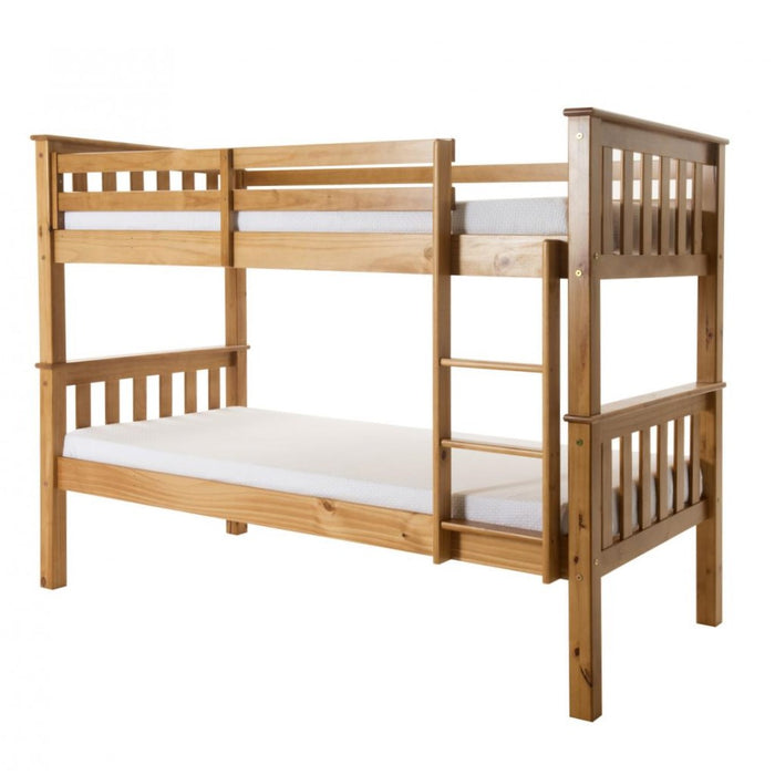 Porto Bunk Bed - Pine - The Furniture Mega Store 