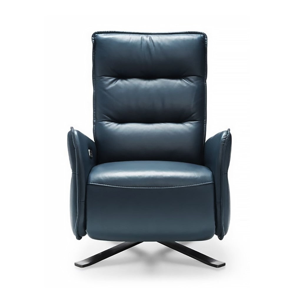 Relax Luxury Leather Power Recliner Swivel Chair - Choice Of Leathers - The Furniture Mega Store 