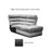 Ellis Corner Modular Fibre Fabric Recliner Sofa - Manual Or Power + USB Charging Port - The Furniture Mega Store 