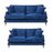 Rupert Velvet 2 Seater & 3 Seater Sofa Set - Choice Of Colours - The Furniture Mega Store 