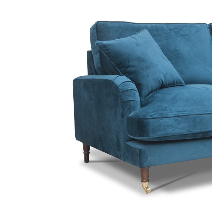 Rupert Velvet Sofa & Chair Collection - Choice Of Sizes & Colours - The Furniture Mega Store 