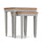 Sunbury Oak & Grey Painted Nest Of 2 Tables - The Furniture Mega Store 