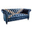 Saltire Vintage Leather Buttoned Chesterfield Sofa - The Furniture Mega Store 