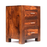 Cuba Sheesham 3 Drawer Bedside Cabinet - The Furniture Mega Store 