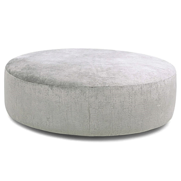 Vesper Collection Round Accent Footstool - Choice Of Fabrics - The Furniture Mega Store 