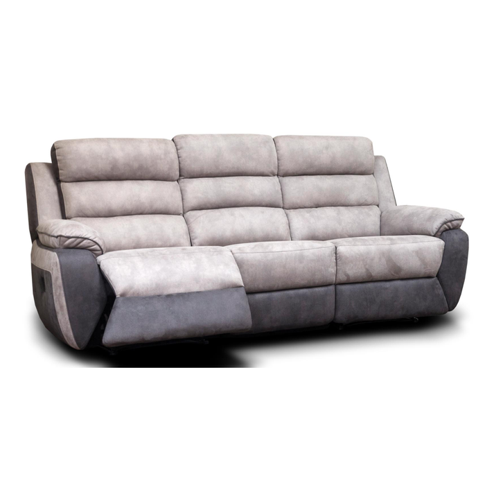 Ellis 2 & 3 Seater Fabric Sofa Set - Manual or Electrical With Usb Ports, Reclining Options - The Furniture Mega Store 