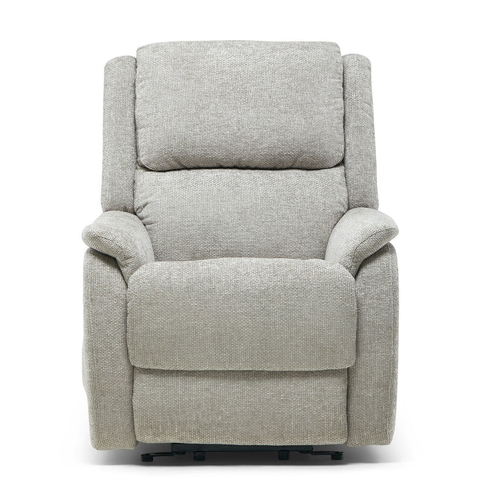 Penrith Fabric Dual Motor Lift and Rise Chair - Stone - The Furniture Mega Store 