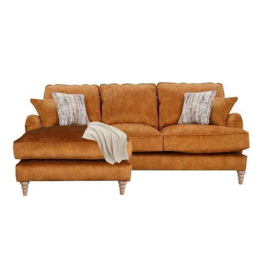 Beatrix Fabric Corner Sofa Collection - Choice Of Size, Fabrics & Feet - The Furniture Mega Store 