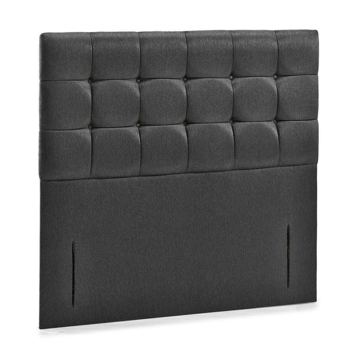 Surrey Buttoned Floor Standing Full Headboard - Choice Of Fabrics & Sizes - The Furniture Mega Store 