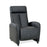 Theo Leather Recliner Armchair With Castor Feet & Adjustable Headrest - The Furniture Mega Store 