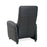 Theo Leather Recliner Armchair With Castor Feet & Adjustable Headrest - The Furniture Mega Store 