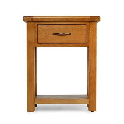 Earlswood Solid Oak Small Hall Table - The Furniture Mega Store 