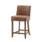 Tarnby Brown Leather Bar Stool - Set Of 2 - The Furniture Mega Store 