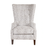 Valencia Spot Fabric Throne Winged Accent Chair - Choice Of Legs - The Furniture Mega Store 