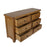 Torino Country Solid Oak Wide Chest Of 6 Drawers - The Furniture Mega Store 