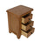 Torino Country Solid Oak 3 Drawer Bedside Table - The Furniture Mega Store 