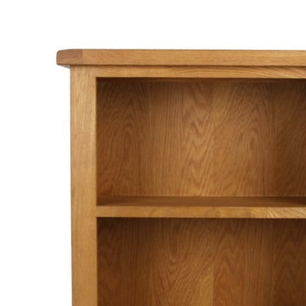 Torino Country Solid Oak Low Bookcase - The Furniture Mega Store 
